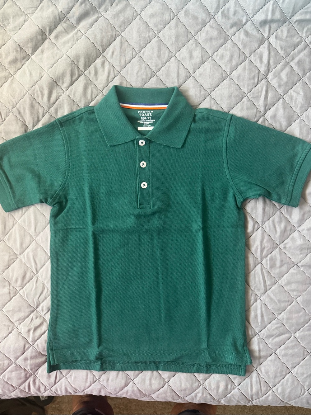 French Toast Green Boys' Polo Shirt